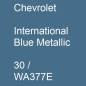 Preview: Chevrolet, International Blue Metallic, 30 / WA377E.